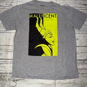Disney Gray and Yellow Maleficent Tee